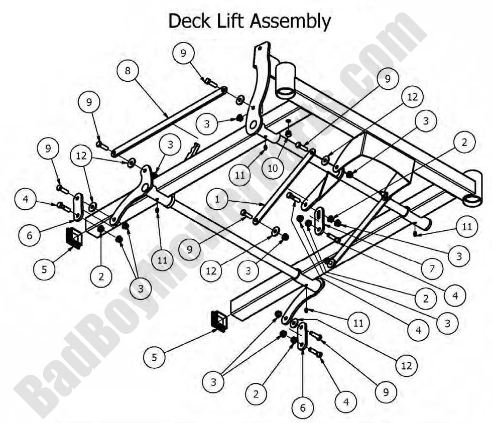 2016 MZ - Deck Lift Assembly
